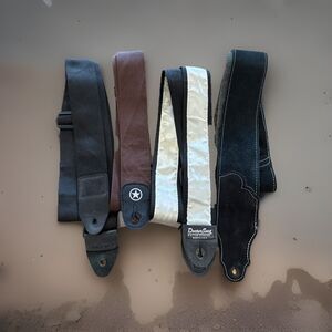 GUITAR STRAP BUNDLE Lot Of Four (4) Good Used Condition